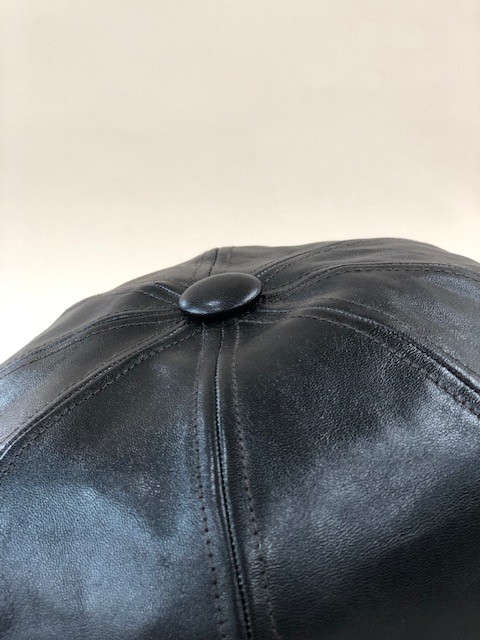 40's Style Horsehide Leather Casquette LOT1592 R.BLACK(茶芯 